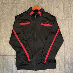 Air Jordan Men’s Zip Up Track Jacket Black/Red Jumpman - Small/Extra Small